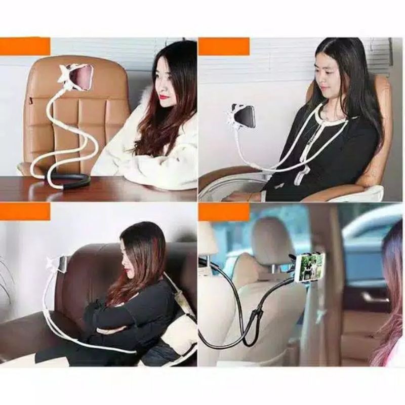 Lazy Pod Leher Tarik & Jepit Pinggang / Lazy Pod Phone Holder /Holder HP Lazy Hanging Neck