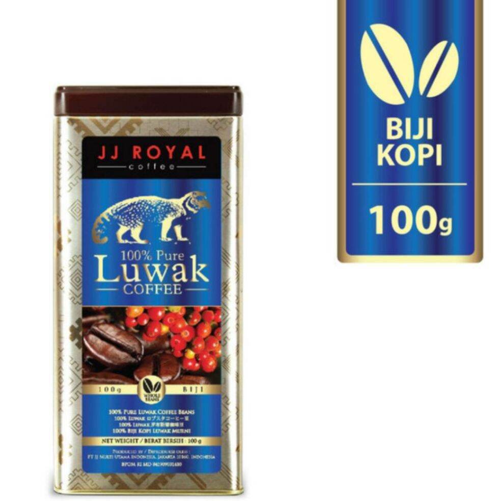 

JJ Royal Coffee 100% Pure Luwak Coffee 100gr | BIJI KOPI