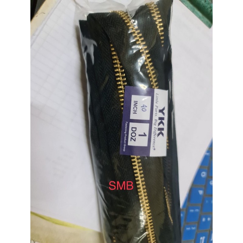 Ritsleting / resleting / zipper YKK RGOR-58 40 in (1 METER) u/ jaket kulit bolak balik 1 DZ = 12PCS