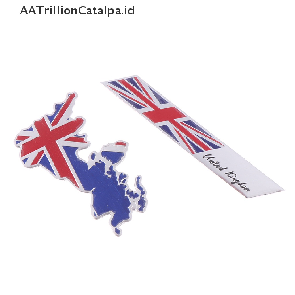 Aatrillioncatalpa 1Pc Stiker emblem logo Bendera Inggris Bahan alloy Untuk Dekorasi Mobilmotor