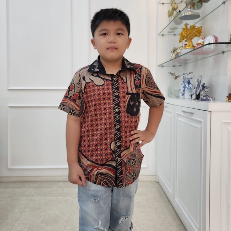 Batik Anak MTS/ Dress Batik Anak/ Kemeja Batik AnakSeragam Batik/ Batik Sekolah