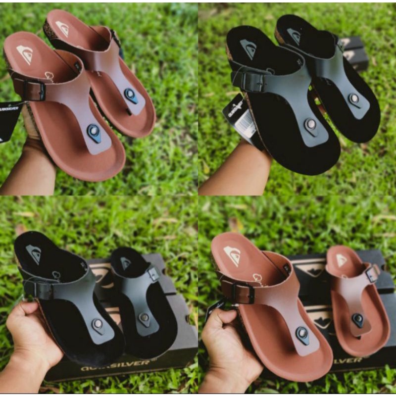 Sendal Slop Pria / Sendal slop Lakiaki/Sendal quiksilver //Sepatu pria Murah//Bisa COD Bayar di temp