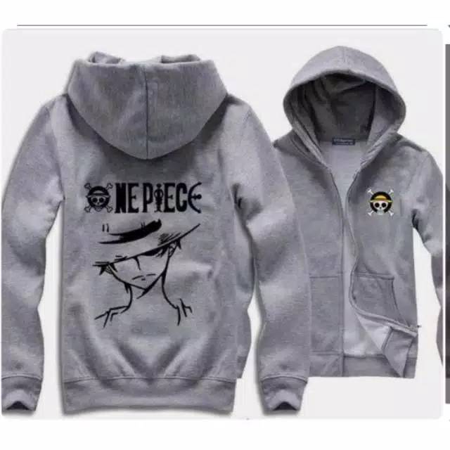 Jaket anime jumbo One piece the luppy zipper