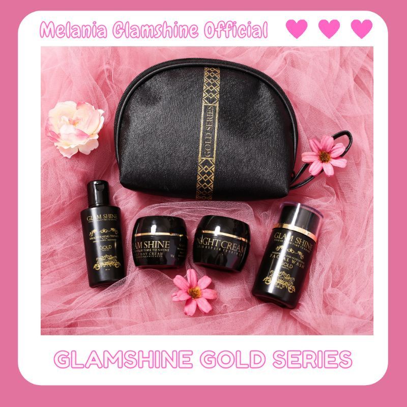 skincare glam shine gold series