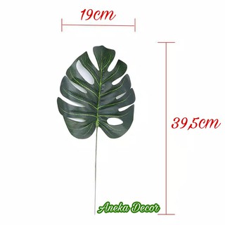 Daun Monstera Artificial Daun Hias  Palsu Ekor  Naga  Plastik 