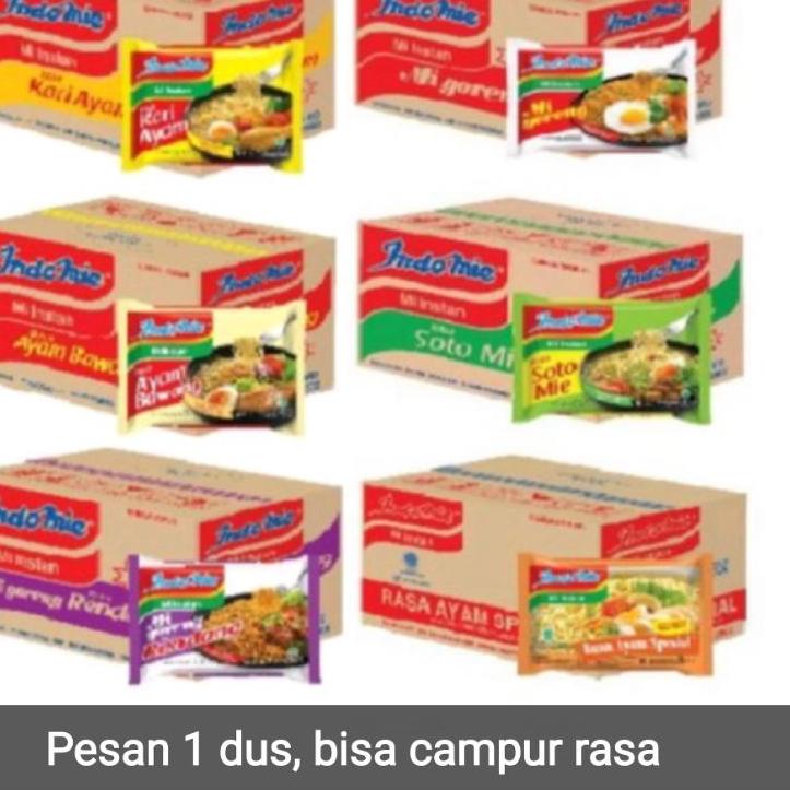 

Kirim Sekarang ✷ Indomie 1 dus bisa mix rasa indomie goreng, kuah soto, ayam bawang, kari, rendang doz kardus