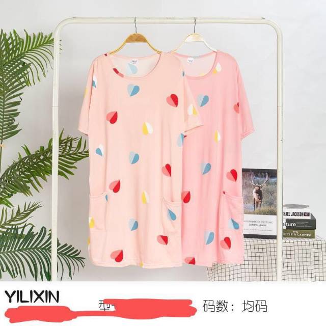 Baju tidur wanita import dress kembang pita