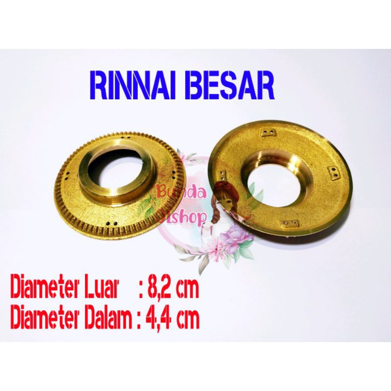 BURNER MODEL RINNAI BESAR 522A 511A 602A Kuningan Tungku Ring Api