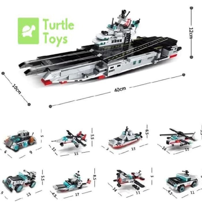 Lego Qman Warship 8in1 Mainan Edukasi Anak Laki Block Kapal Perang1406