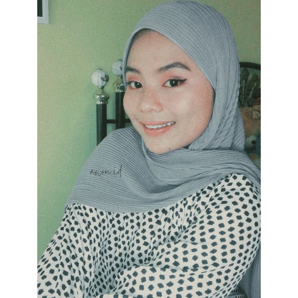 PASMINA PLISKET PREMIUM// PASMINA PLISKET CERUTY// PASMINA FULL PLISKET//  TANPA LIPATAN - Pasmina Z