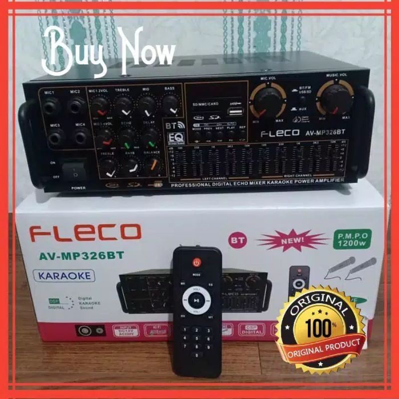 ORIGINAL Amplifier Fleco AV-MP326BT // Amplifier Bluetooth // Power Amplifier // Ampli AV MP