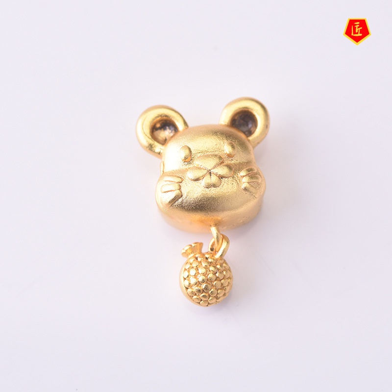 [Ready Stock]Cute Compact Zodiac Rat Pendant Bracelet