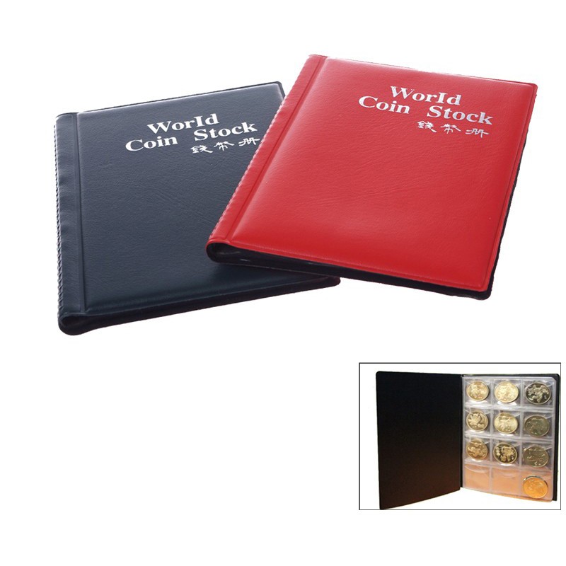 World Coin Stock Dompet Album Koleksi Koin 120 Slot