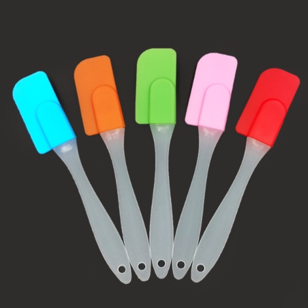 Spatula Silicone Alat Aduk Adonan Kue Anti Lengket Food Grade Elastis Tahan Panas Oles Cake Silikon / KUAS SILICON TAHAN PANAS / KUAS MENTEGA / KUAS BBQ / FOOD BRUSH / KUAS SILICON FOOD GRADE / Spatula Polesan Kue / Spatula Pengaduk Adonan Sebaguna