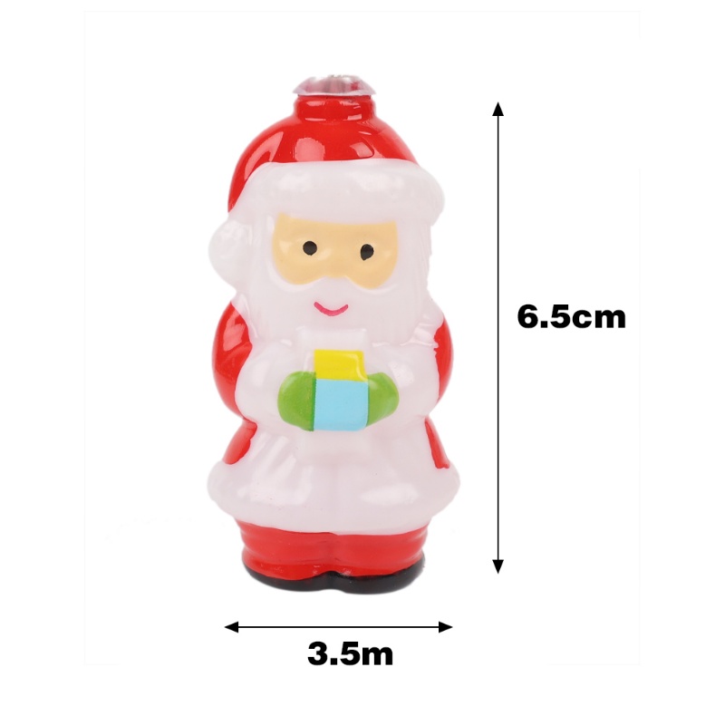 Lampu String LED 1.5 / 3M Bentuk Kartun Santa Claus Untuk Dekorasi Pohon Natal