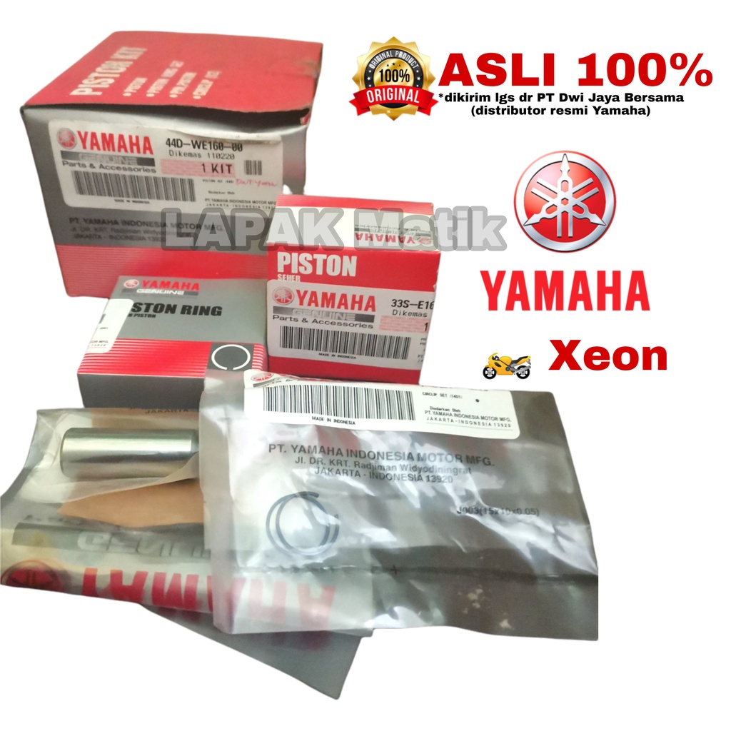 Piston Kit Ring Seher Set XEON 44D ORI Yamaha