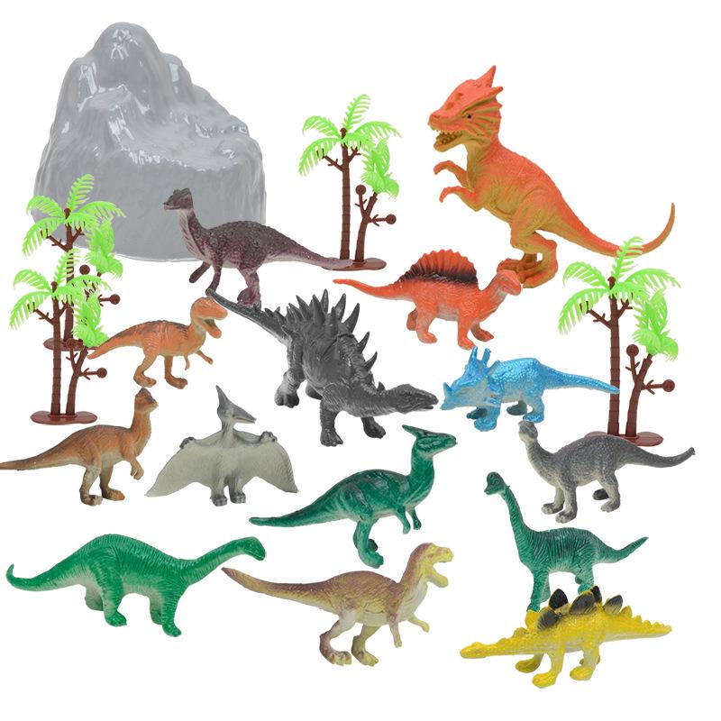 HDY 19Pcs Mainan Anak Dinosaurus Jurassic World Bentuk ...