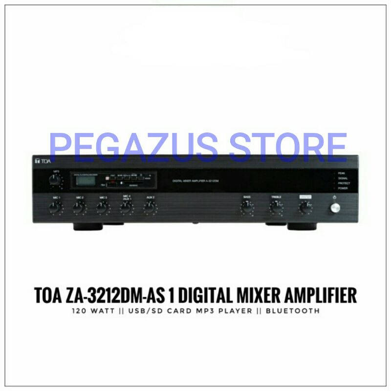 Digital Mixer Amplifier TOA 120W 120 WATT ZA-3212DM-AS ZA3212DM ZA 3212 DM AS ZA3212 DM USB MP3 PLAY