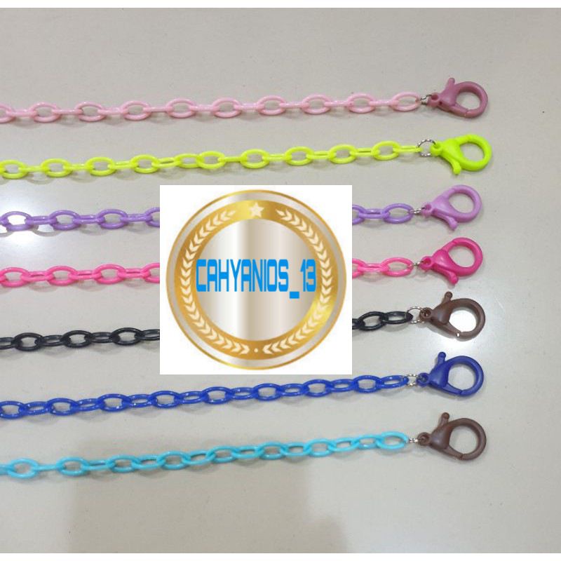 STRAP MASKER RANTAI PLASTIK CAPIT UDANG