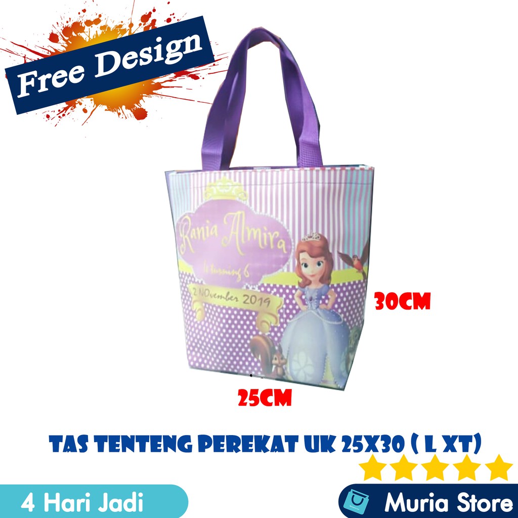 

TAS ULTAH / GOODIE BAG CUSTOM 25x30 ( LxT ) - Bahan Tebal Kualitas Bagus