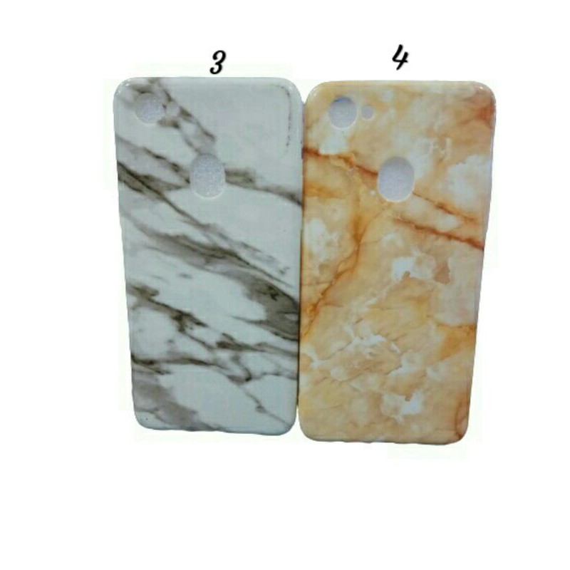 OPPO F7 CASE MARBLE DESIGN + TEMPERED GLASS CASING SOFTCASE