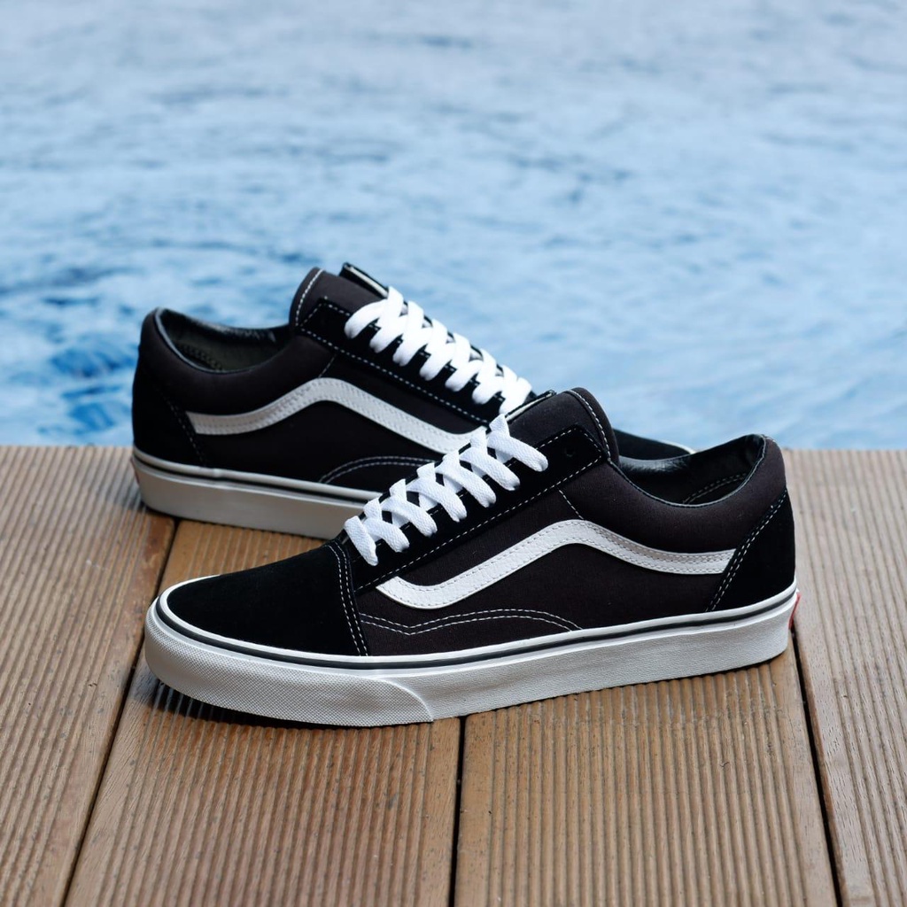 Sepatu Vans Old Skool Authentic Classic Pria Dan Wanita Sepatu Sekolah Kuliah Kerja Main Termurah