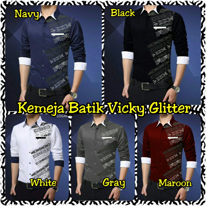 Kemeja Batik Glitter VICKY