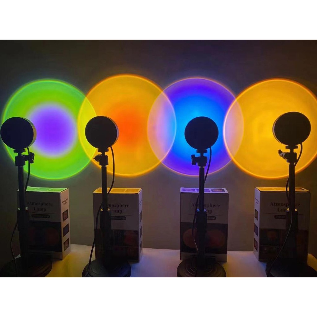 Sunset Lampu Fill Proyektor Lampu Tidur Led Motif Sunset