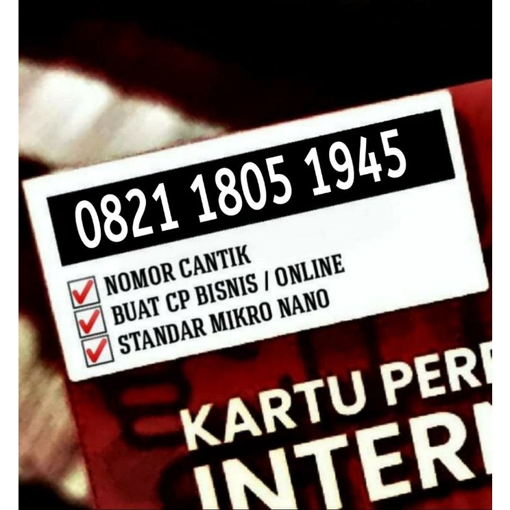 Nomor cantik Simpati 4G nomer cantik telkomsel Kartu perdana 805 1945 Kemerdekaan RI rapih