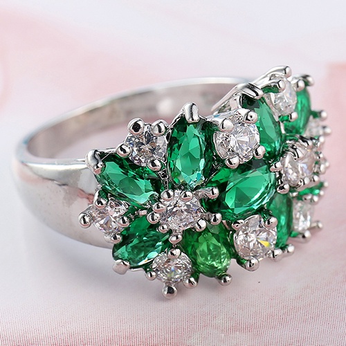 Hu Hu Hu Hu Hu Alat Bantu Pasang Kacamata♡ Cincin Lapis Sterling Silver 925 Dengan Berlian Imitasi Untuk Wanita