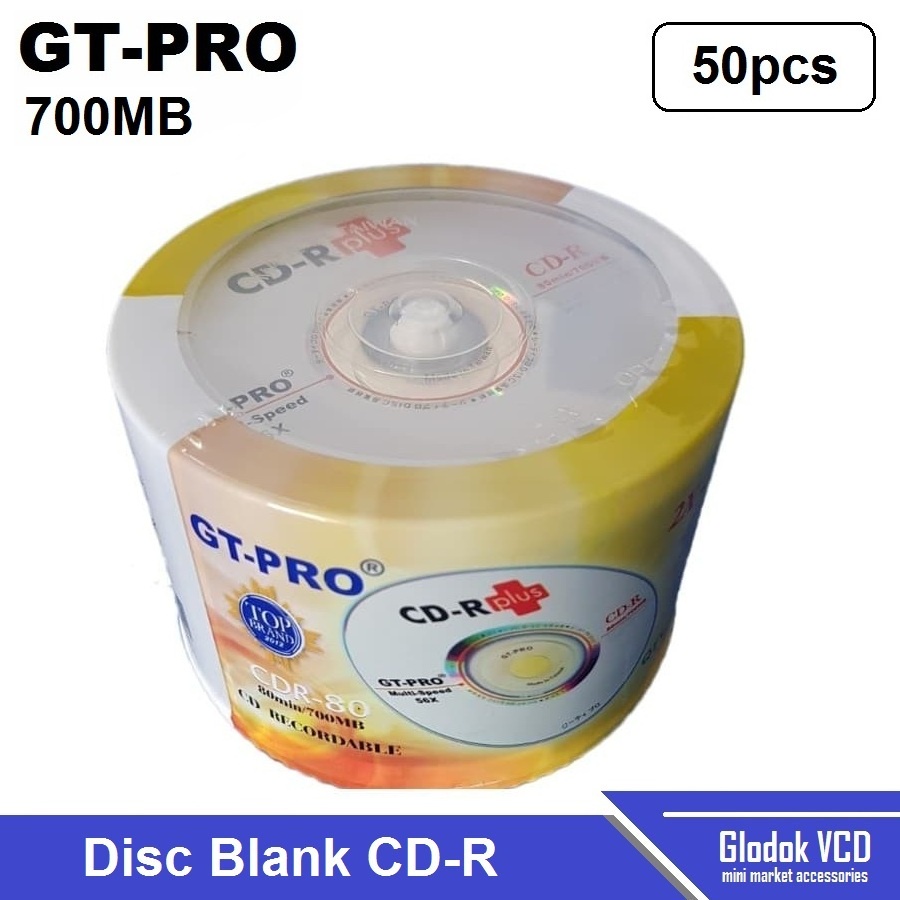 GT-Pro CD-R Plus 56x CD Kosong Disc Blank isi 50pcs