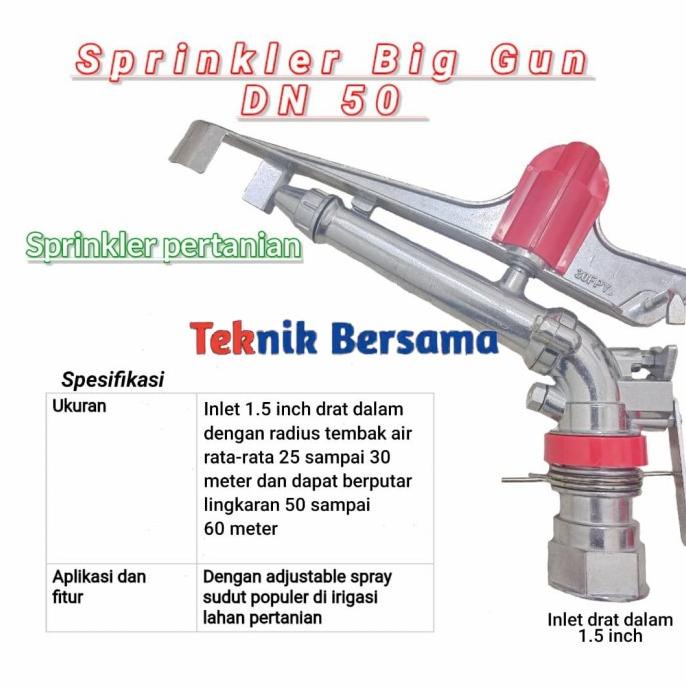 Sprinkler big gun DN 50 || Sprinkler pertanian