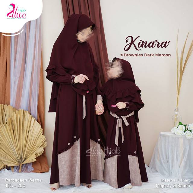 Gamis Set dan Koko Couple Family Arkan Kinara Original Alwa Hijab