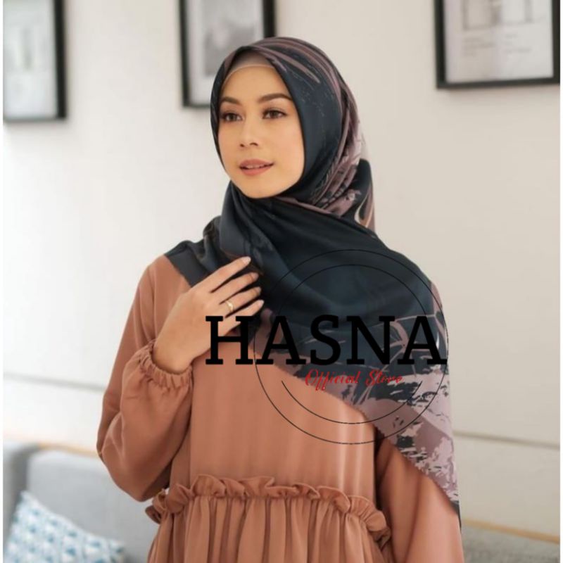 Jilbab Hijab Segiempat Voal Waffle Laser Cutting Segiempat Denay