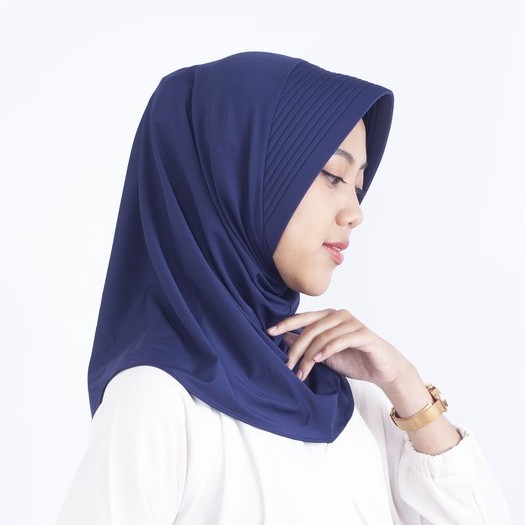 Hijab Instant Bergo Hamidah Sport Olahraga Pendek pet linear