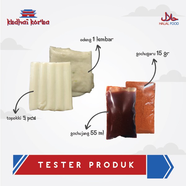 Tester Saos Topokki 55ml Saus Toppoki Gochujang Sauce Instan Halal Kedhai Korea