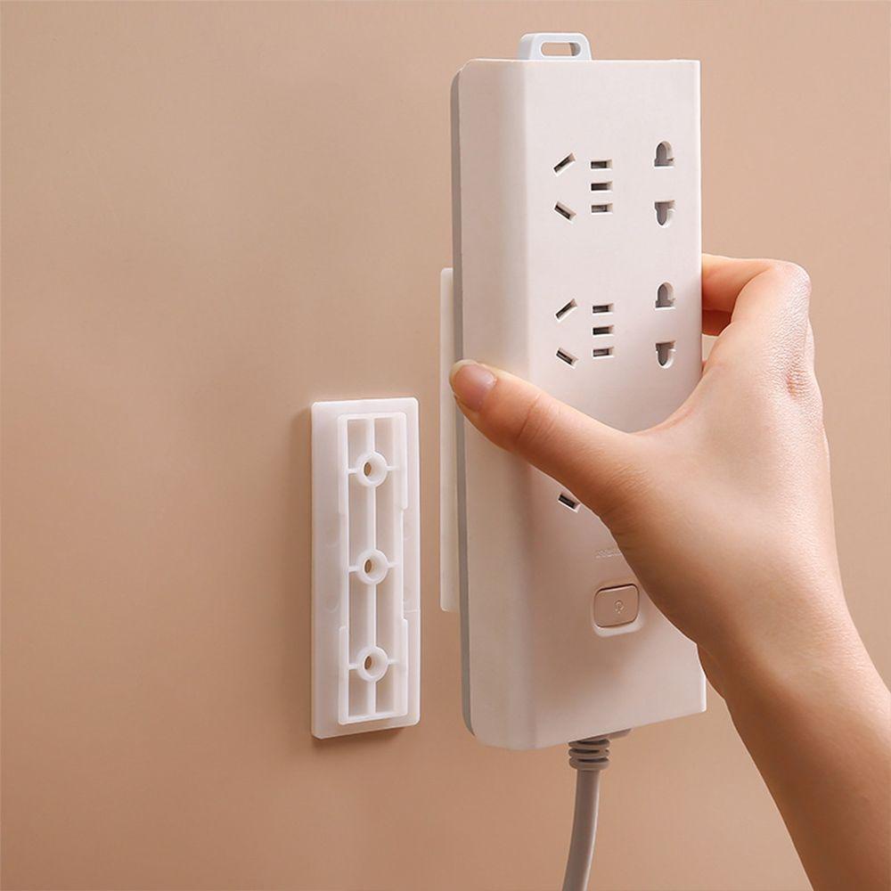 Pineapple Socket Holder Home Self Adhesive Power Strip Gantungan Perekat Hook Wire Fixer Panel Holder