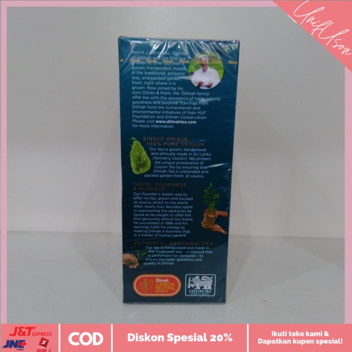 

⭐COD⭐ Teh Dilmah 50 Bags Premium Ceylon Tea 100 gr
