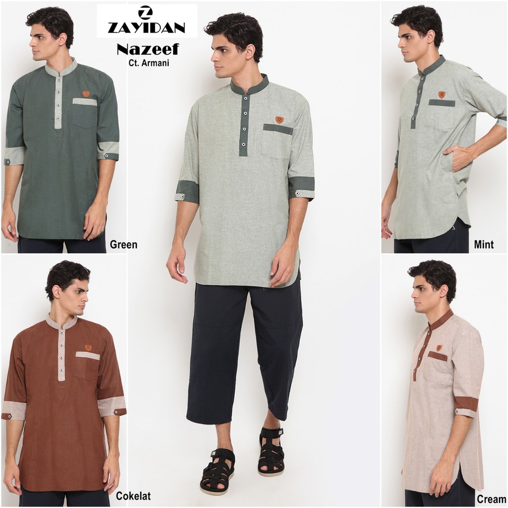 Baju Koko Gamis Muslim Pria - Nazeef Zayidan