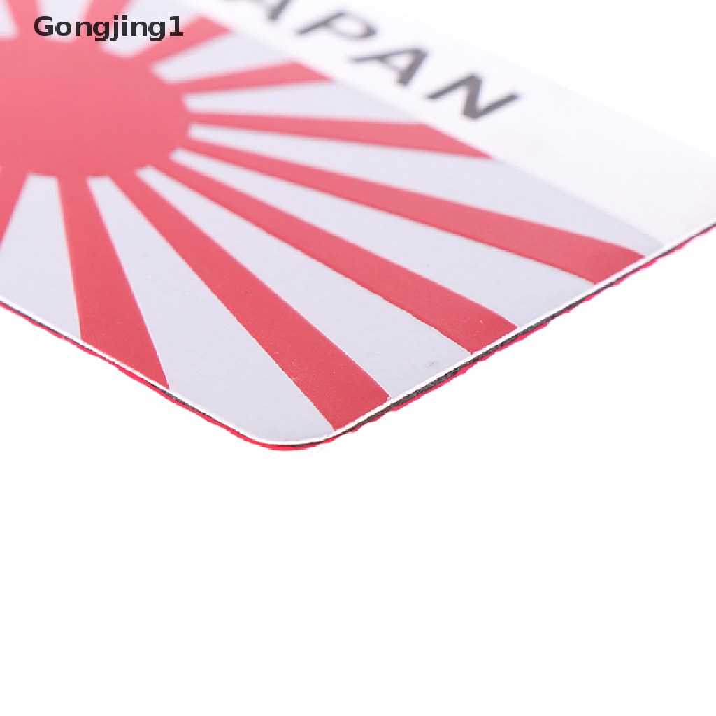 Gongjing1 1Pc Stiker emblem logo Bendera Jepang Bahan alloy Untuk Dekorasi Mobilmotor