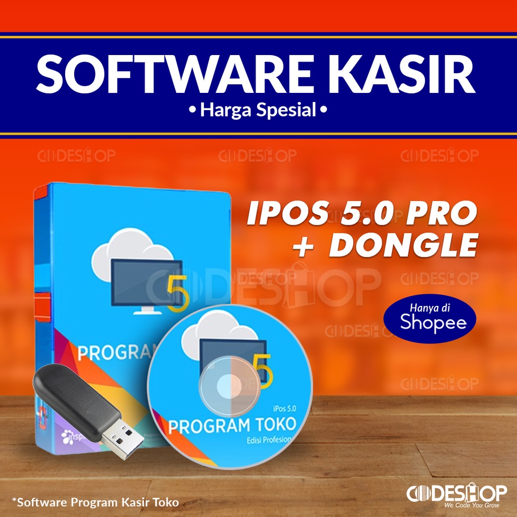 Software Program Kasir Toko iPos 5 Profesional + Dongle