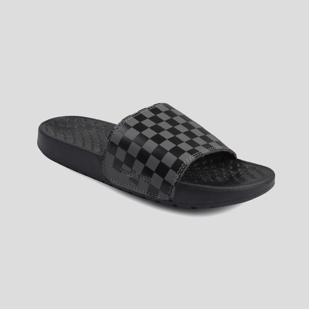 HEXA GREY |ManNeedMe x FSTP| Sandal Slop Pria - Sendal Slip On Ringan