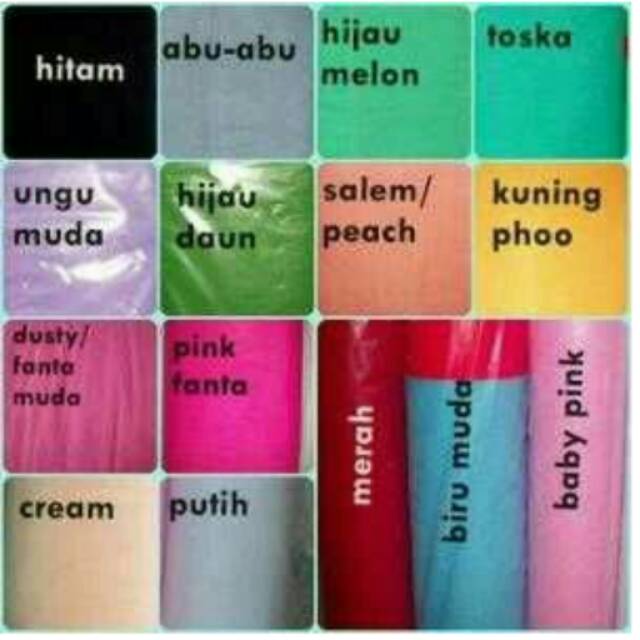 Kain tulle/tille kaku sedeng