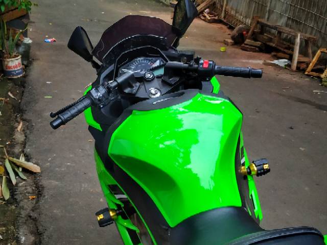 KONDOM TANGKI NINJA 250 FI COVER TANGKI NINJA 250 FI OLD CONDOM TANGKI  VISOR NINJA WINGLET NINJA