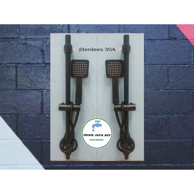 Tiang Shower stainless Hitam/Shower Tiang kamar Mandi