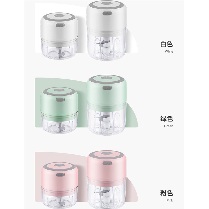 250ml USB Mini Chopper USB Mini Food Processor Usb Blender mini Serbaguna Blender Bumbu Portable