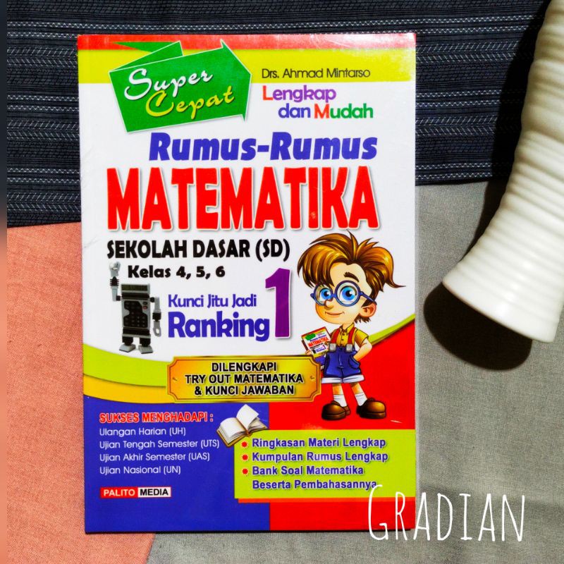 Jual BUKU SUPER CEPAT RUMUS-RUMUS MATEMATIKA UNTUK SD KELAS 4, 5, 6 ...