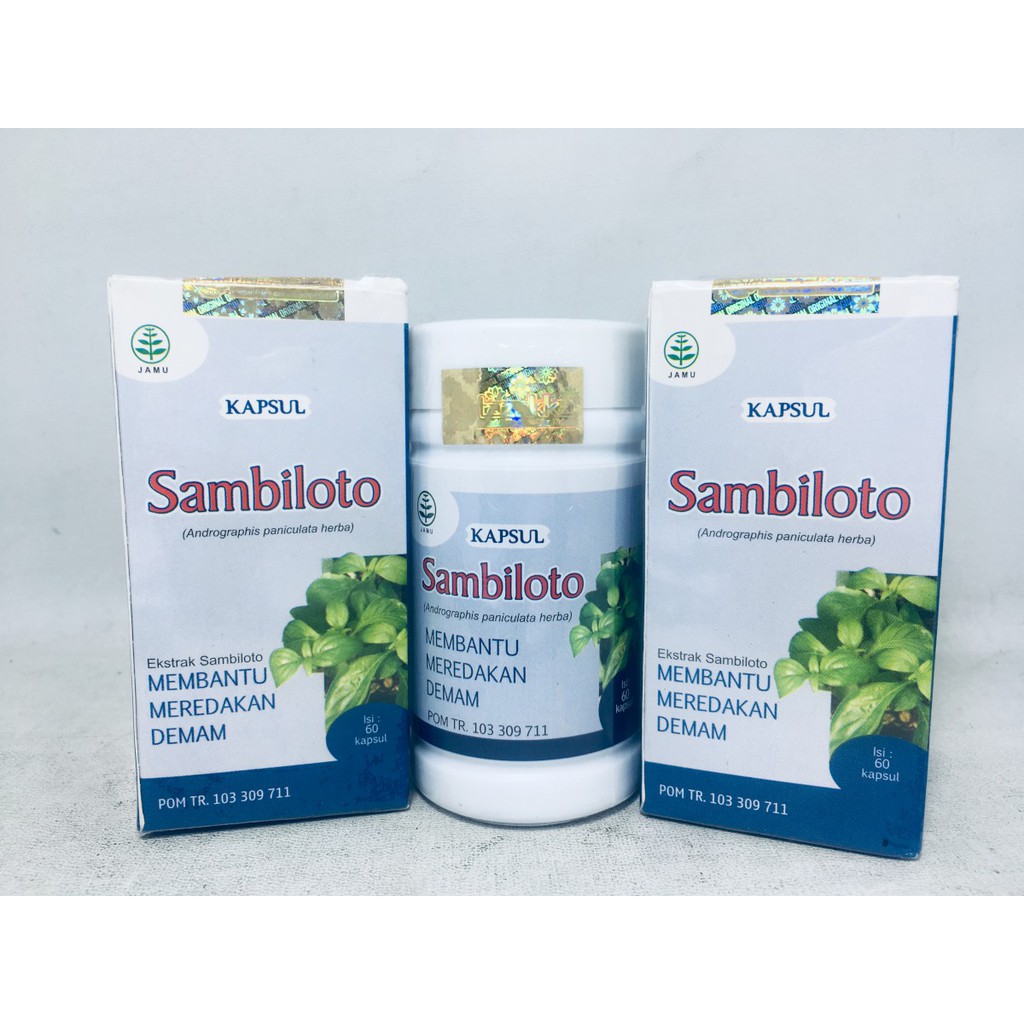 Kapsul Sambiloto TAZAKKA - Herbal 60 Kapsul Pereda Demam