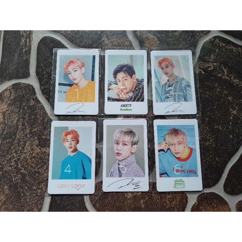 PHOTOCARD JAPAN OFFICIAL GOT7 BAMBAM