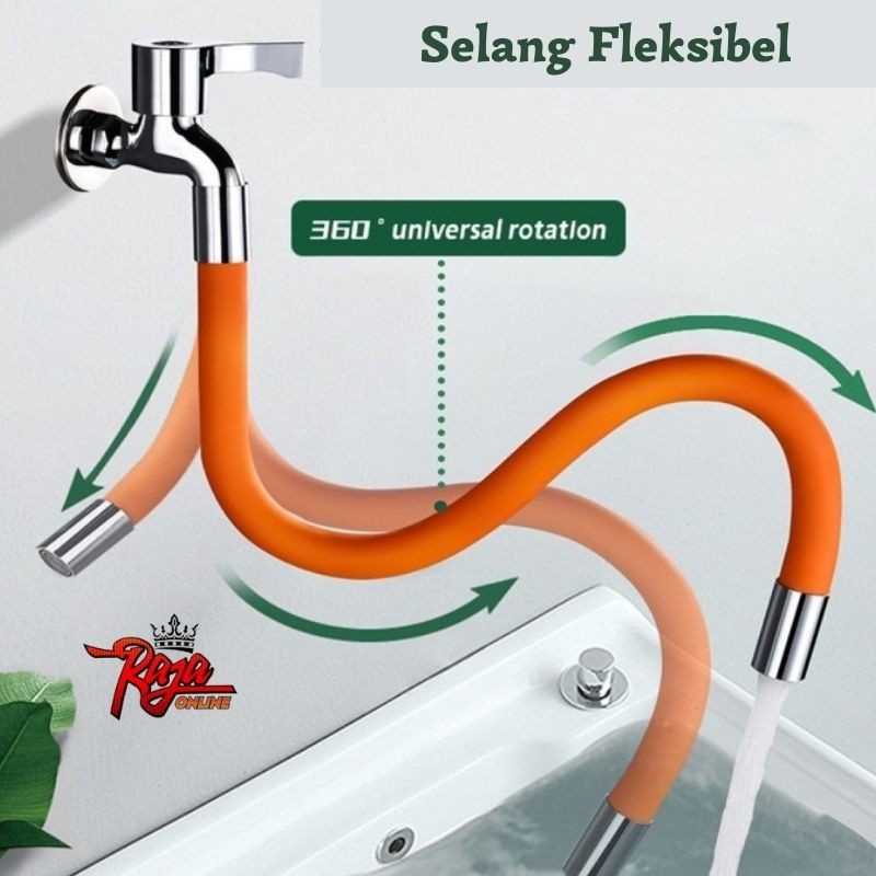 FU30- Selang Flexibel Ekstensi Keran Air Universal 360 derajat